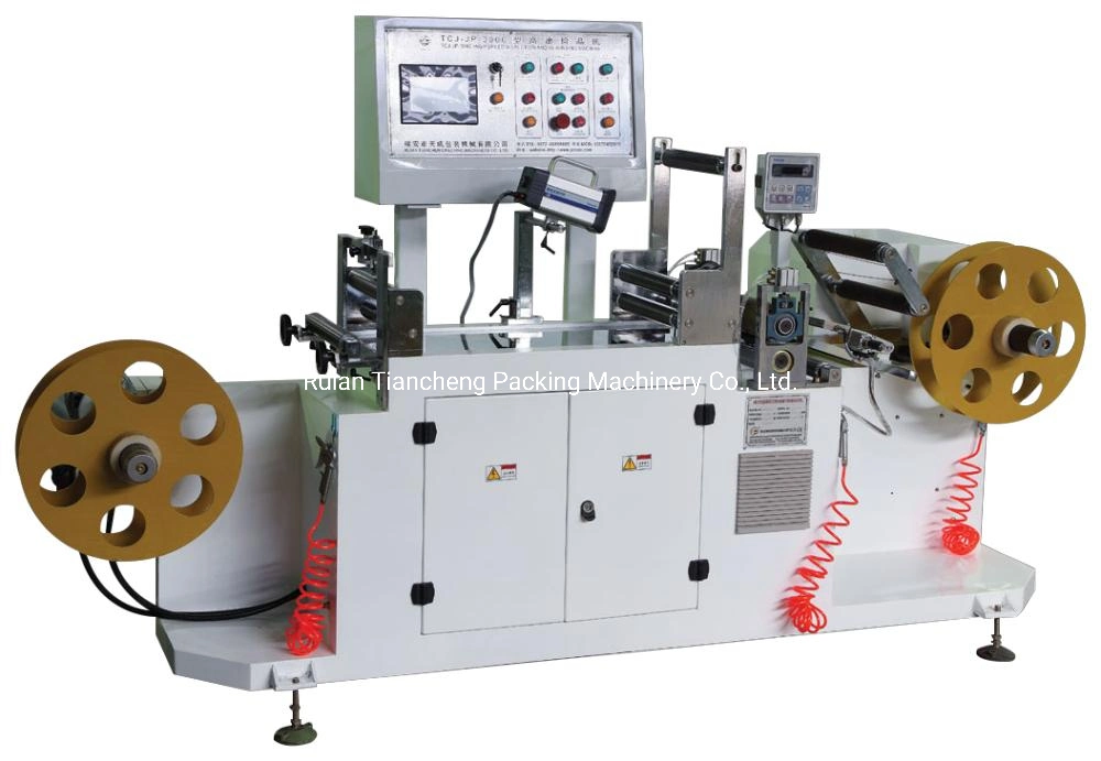 TCJ-HZ-260D High Speed PVC Pet Shrink Sleeve Label Center Glue Gluing Seaming Machine Sealing Machine Inspection and Rewinding Machine Cutting Machine