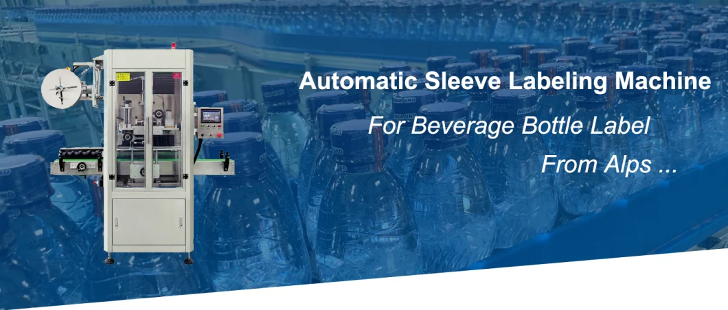 Automatic Plastic Water Juice Bottle PVC Label Sleeve Heat Shrink Labeling Machine