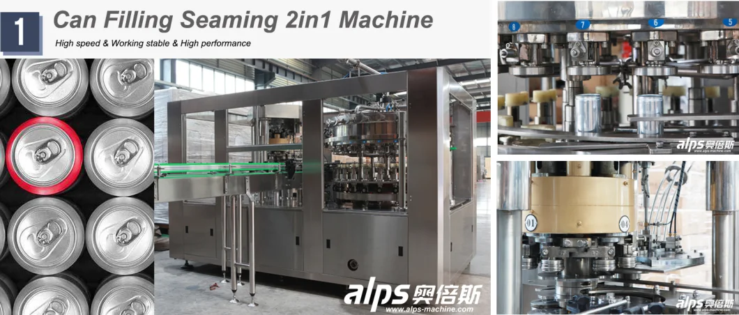 High Quality Canned Beverage Filling Machine / Bottling Seaming System / Canning Equipment
