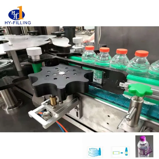 Automatic Round Bottle Glue OPP / BOPP Sticker Labeller Label Labeling Machine