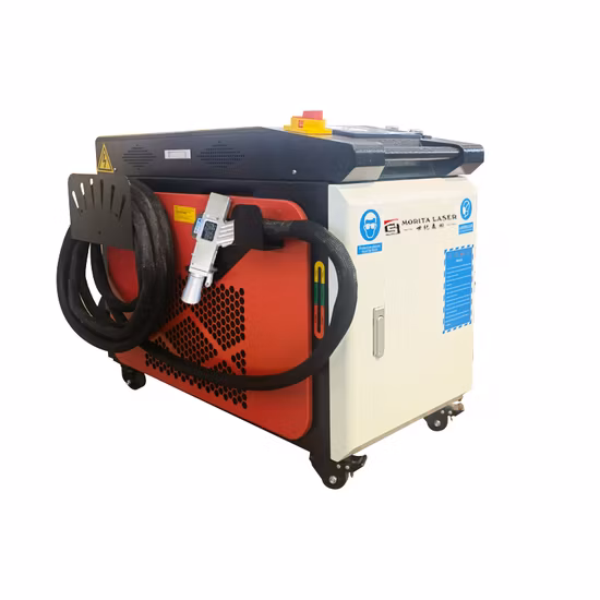 1000W 1500W Small Head Paint Rust Removal Laser Cleaning Machine for Metal Oil Steel Painting Car Parts Clean Wash Washing