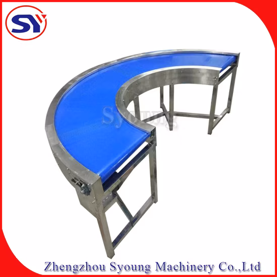 Material Handling Conveyor PVC/PU/Stainless Steel Belt Conveyor for Food Processing Industry