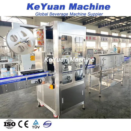Labeling Machinery Sleeve Labeling Machine Shrink for Sleeving and Shrinking Bottles Aluminum Cans Metal Tin Cans Pet /PVC Material Label