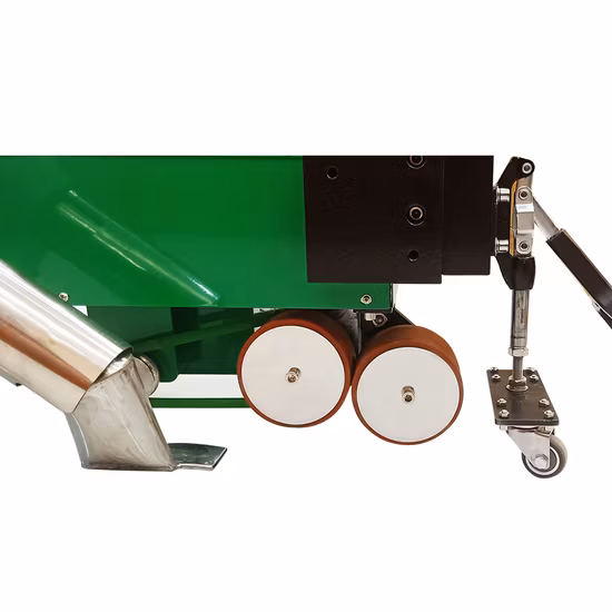 Automatic Hemming Banner Welder Rope Plastic Hot Air Welding Machine Overlap Hot Air Seaming Machine